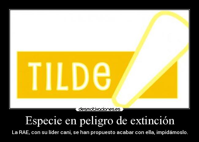 Especie en peligro de extinción -