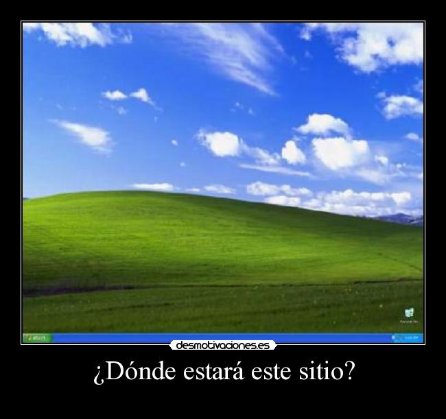 ¿Dónde estará este sitio? -