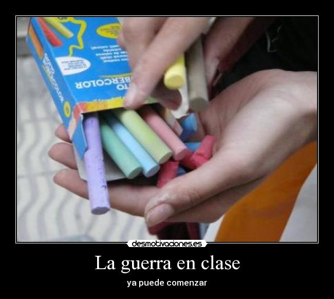 La guerra en clase -