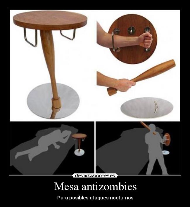 Mesa antizombies - Para posibles ataques nocturnos