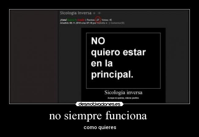 no siempre funciona  - 