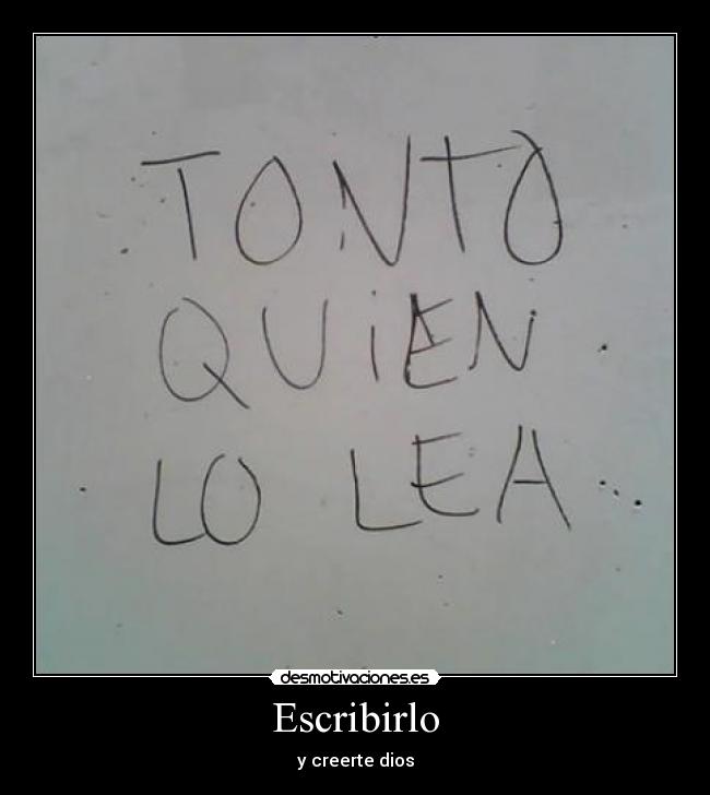 Escribirlo - 