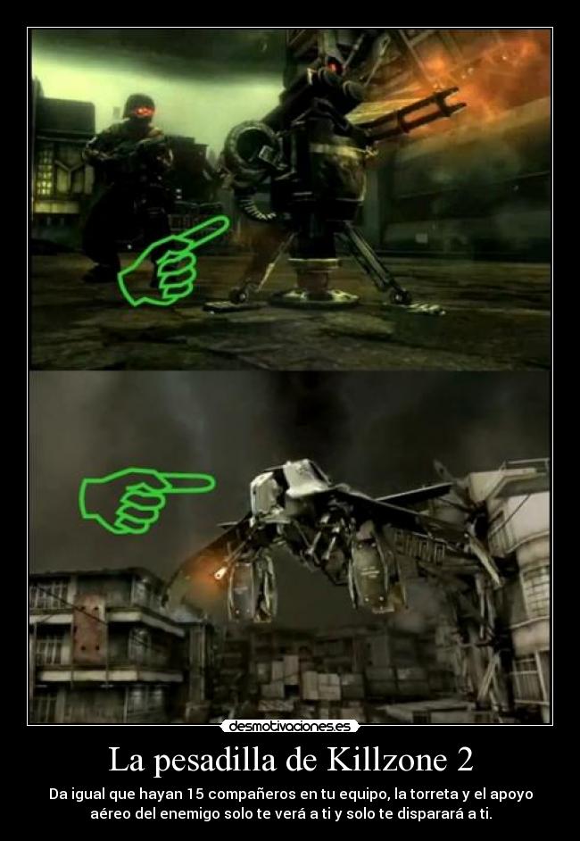 carteles torreta apoyo aereo enemigo disenado solo para matarte desmotivaciones