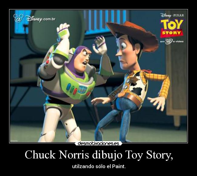 Chuck Norris dibujo Toy Story, -