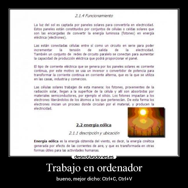 Trabajo en ordenador -