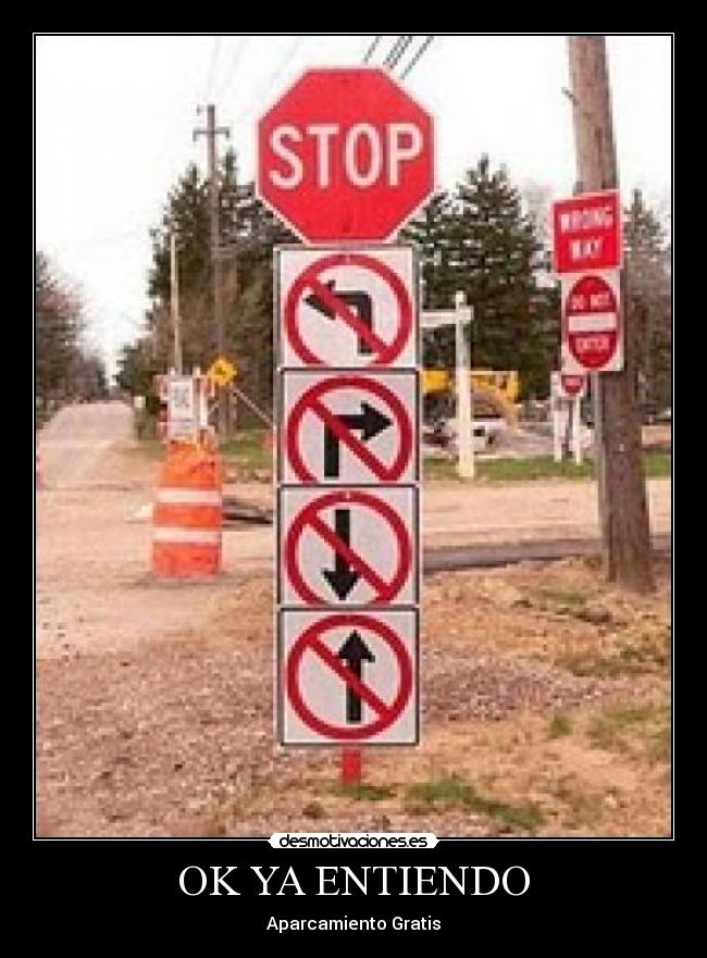 carteles aparcamiento desmotivaciones
