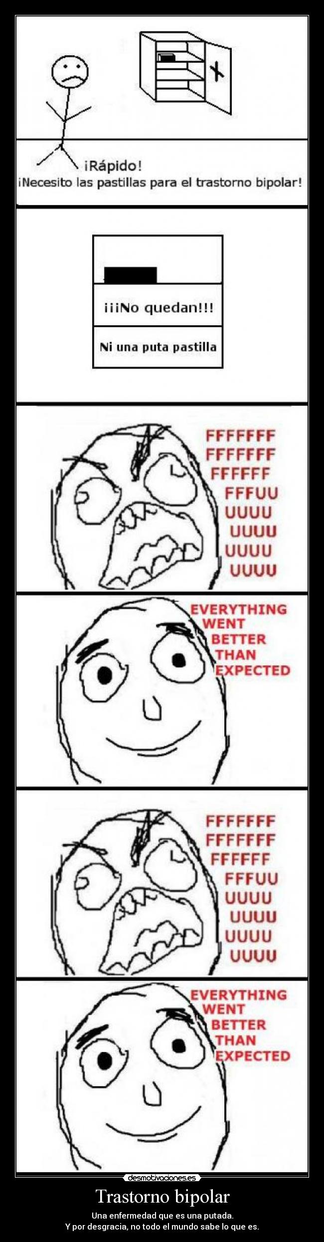 Trastorno bipolar - Una enfermedad que es una putada.
Y por desgracia, no todo el mundo sabe lo que es.