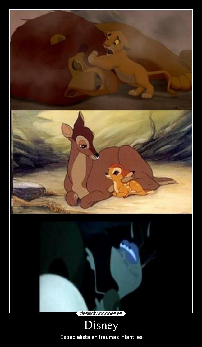 carteles disney traumas desmotivaciones