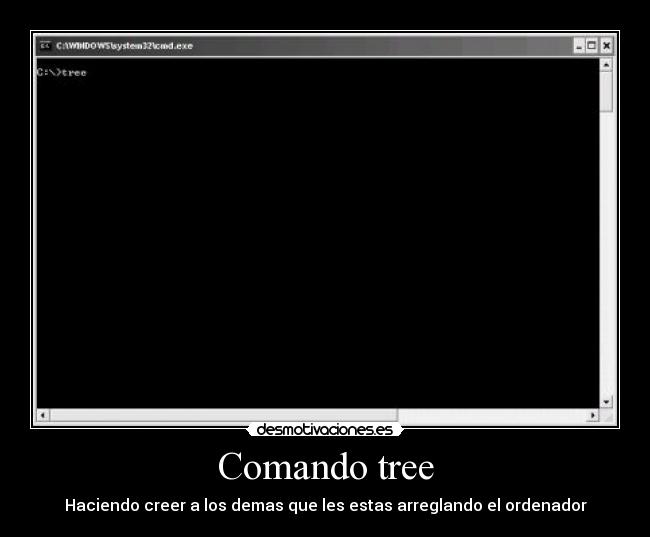 Comando tree - Haciendo creer a los demas que les estas arreglando el ordenador