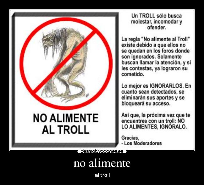 no alimente - 