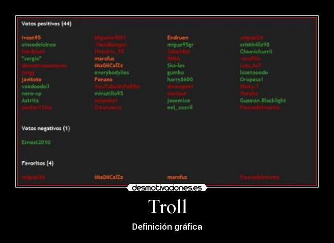 Troll - Definición gráfica
