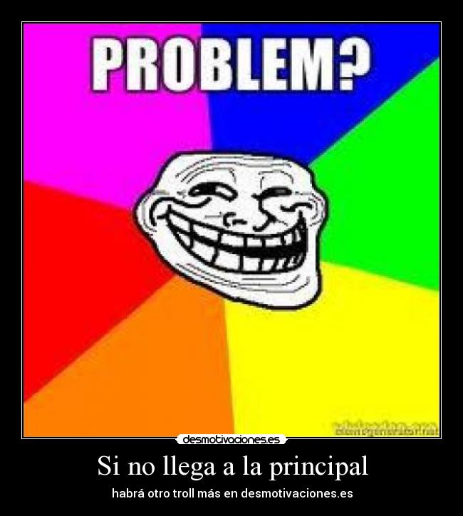 Si no llega a la principal -