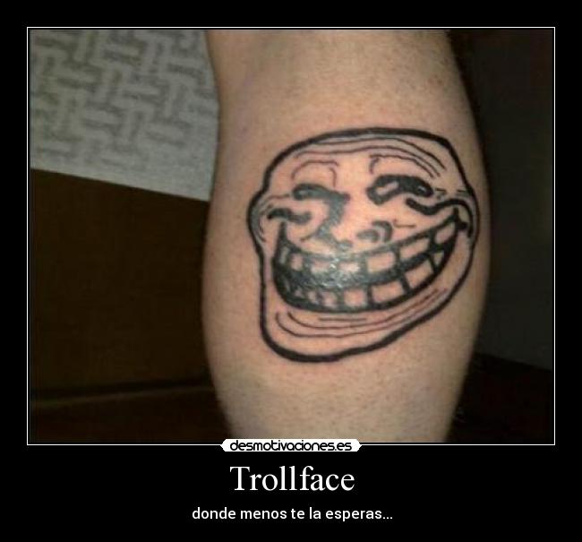 Trollface - donde menos te la esperas...