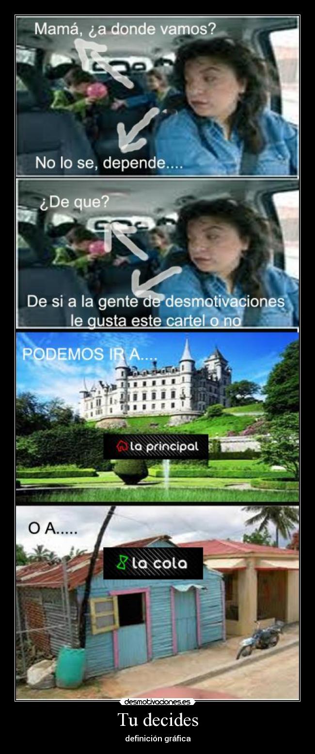 Tu decides - definición gráfica