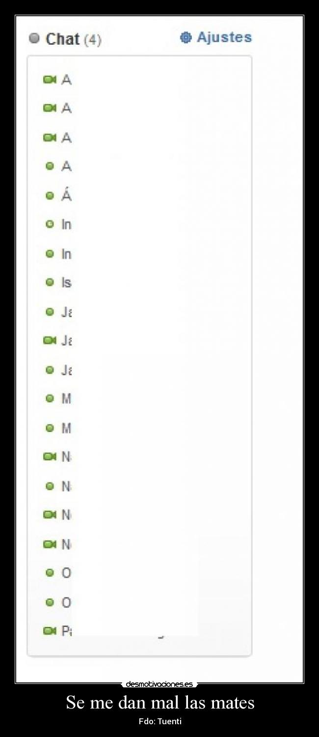 Se me dan mal las mates - Fdo: Tuenti