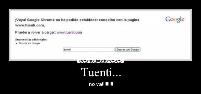 Tuenti... - no va!!!!!!!!!