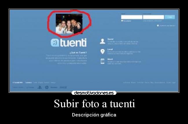 Subir foto a tuenti - 