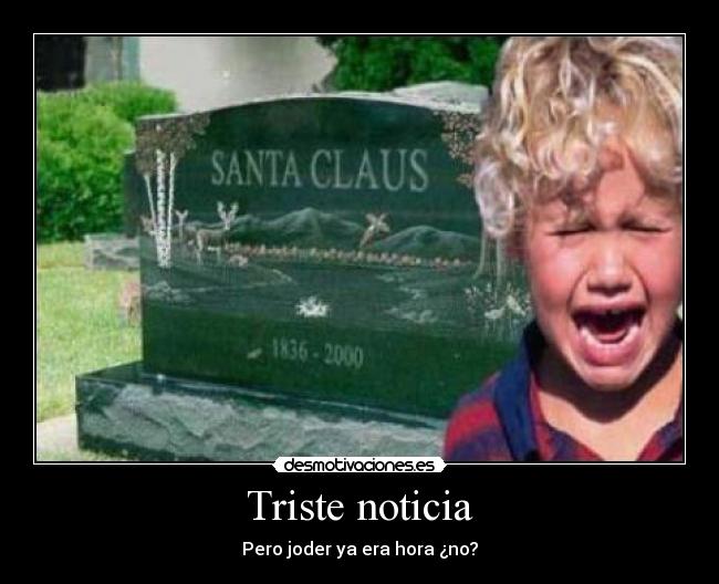 Triste noticia - 