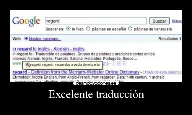 Excelente traducción -