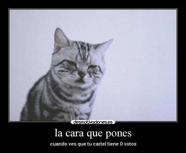 la cara que pones -