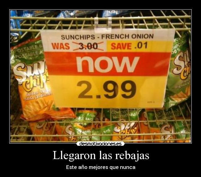 Llegaron las rebajas - 