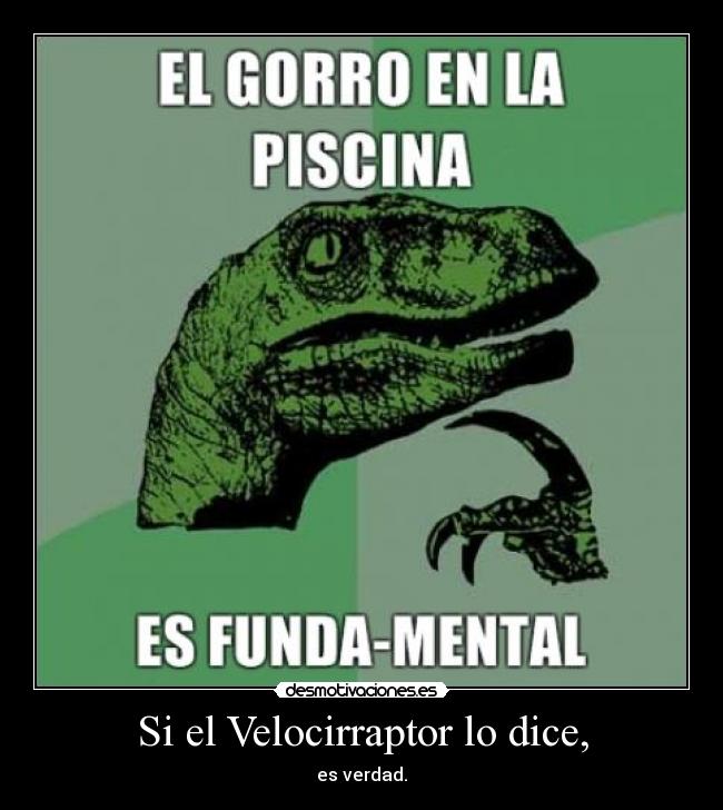 Si el Velocirraptor lo dice, - 