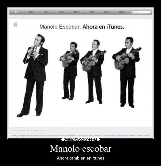 Manolo escobar - Ahora tambien en Itunes