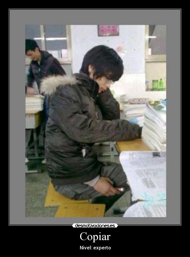 carteles copiar examenes clase desmotivaciones