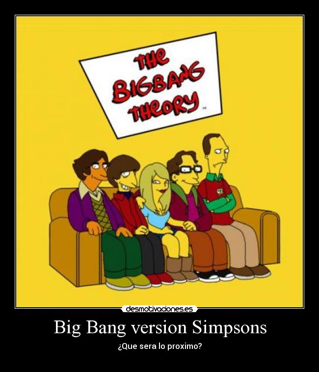 Big Bang version Simpsons -