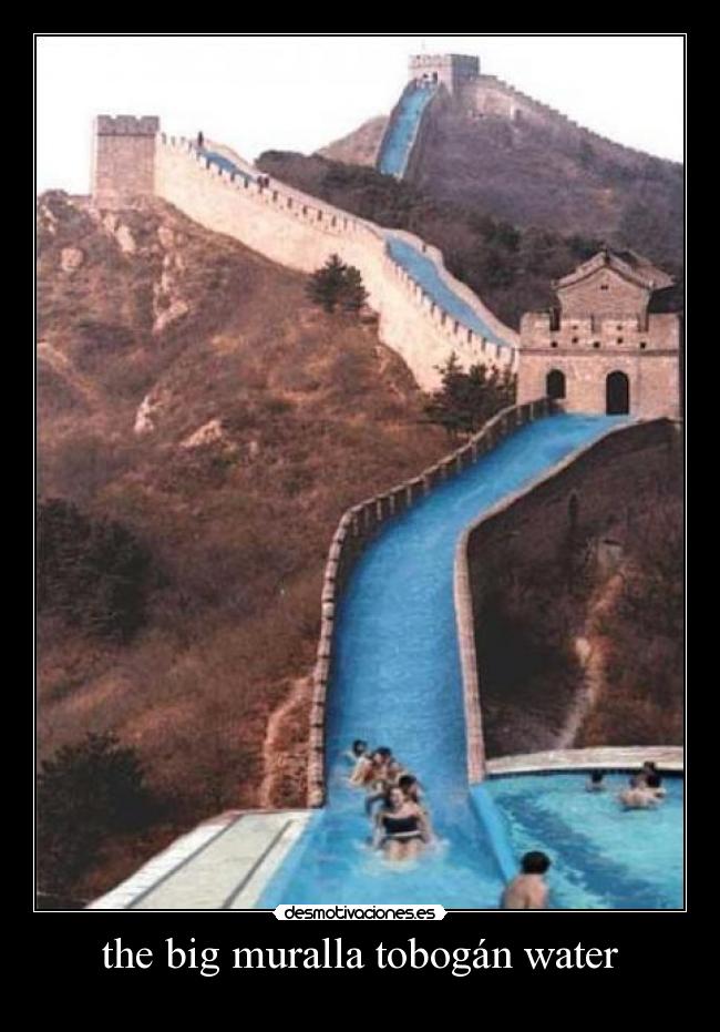 the big muralla tobogán water -