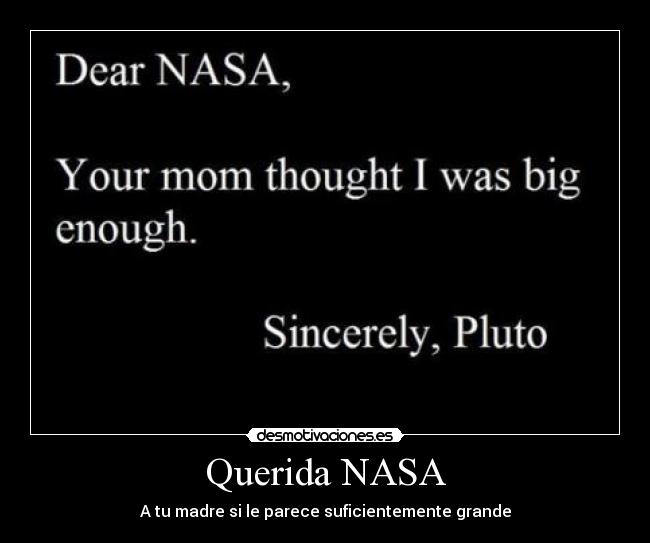 Querida NASA -