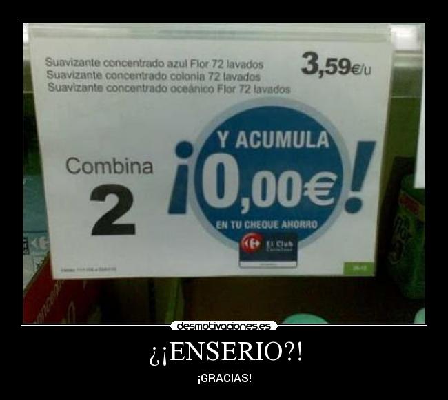 ¿¡ENSERIO?! - ¡GRACIAS!