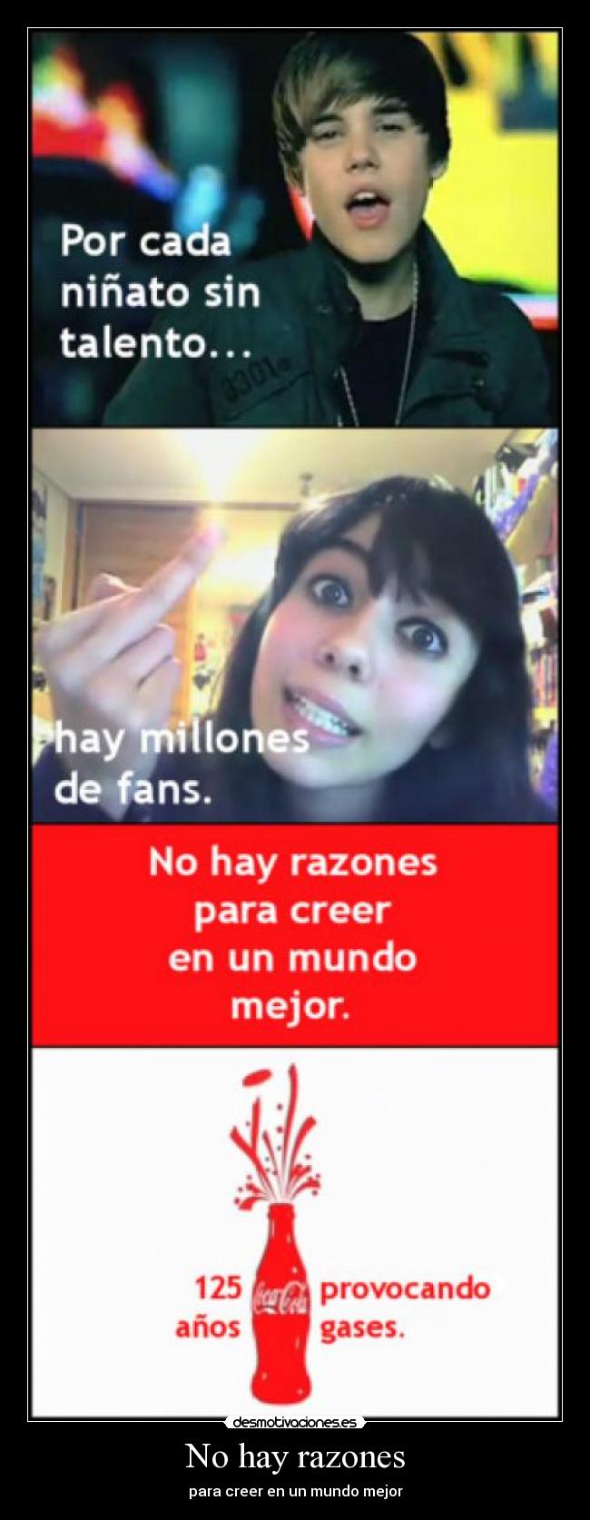 No hay razones - para creer en un mundo mejor