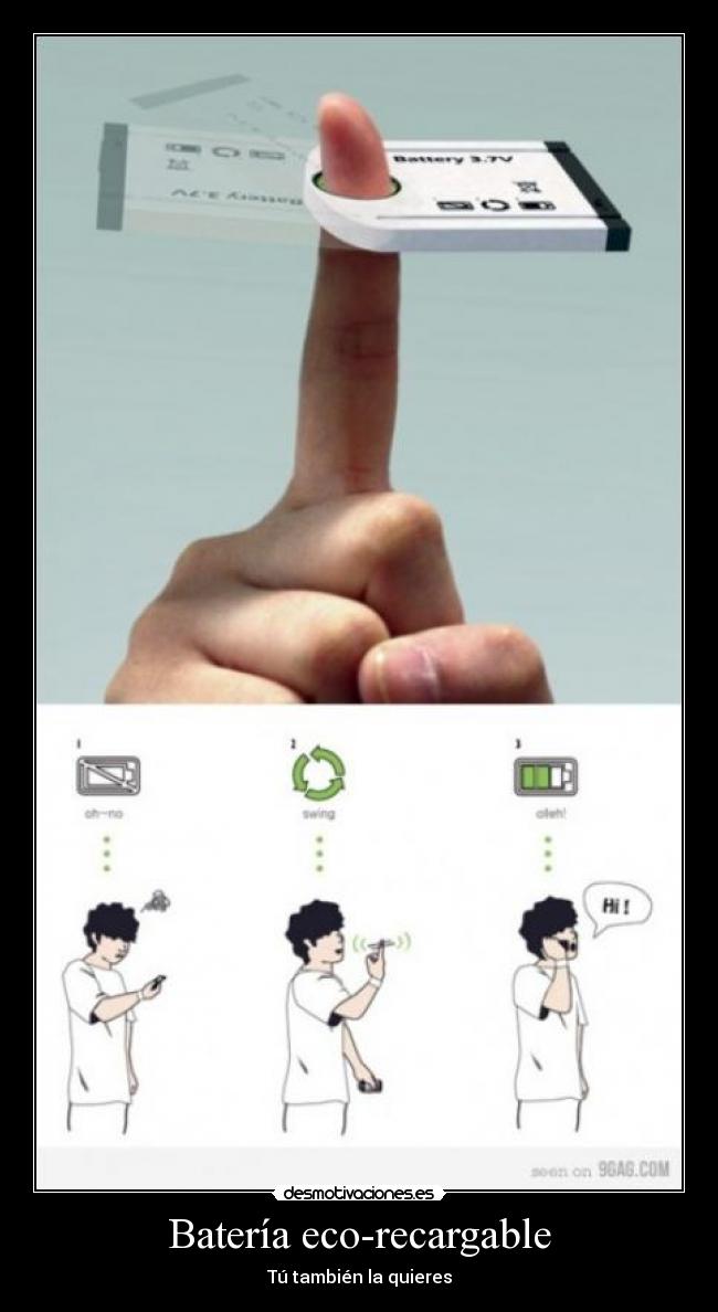 Batería eco-recargable - Tú también la quieres