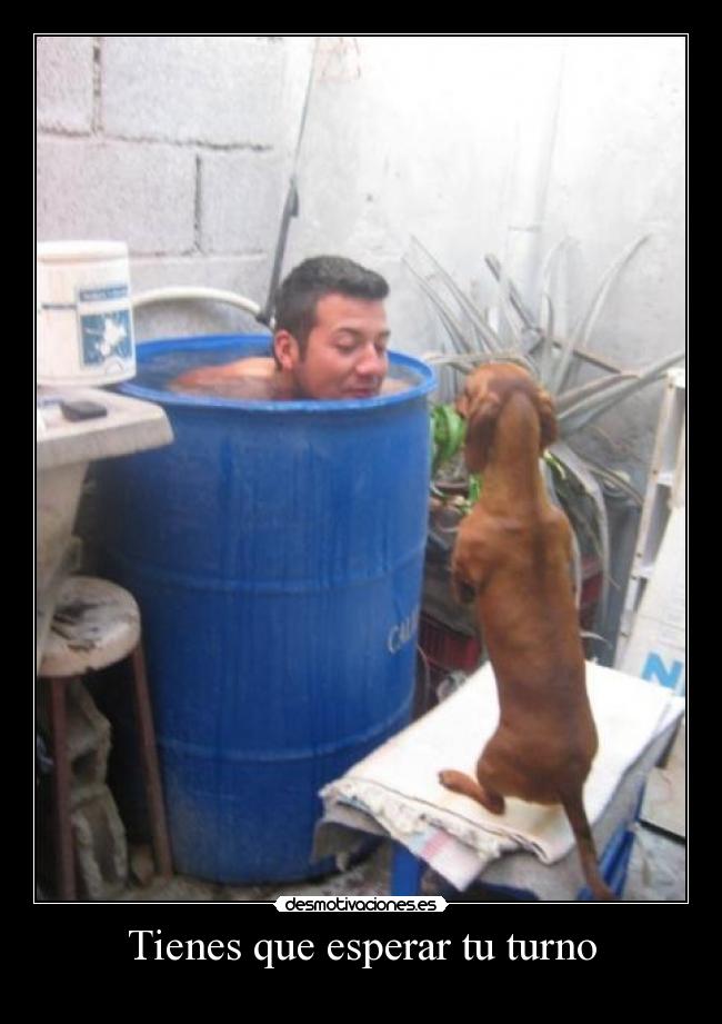 Tienes que esperar tu turno - 