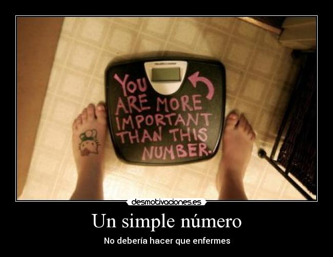 carteles bascula numero enfermedad anorexia bulimia desmotivaciones