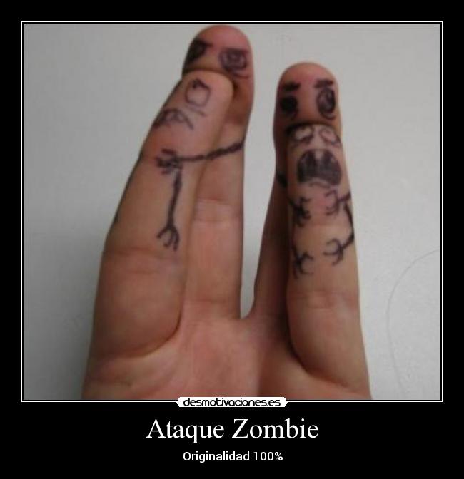 carteles moser zombie ataque originalidad desmotivaciones