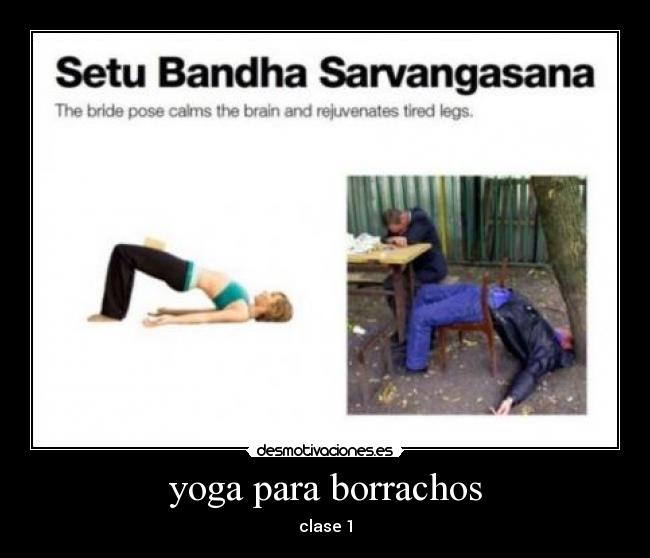 yoga para borrachos - clase 1