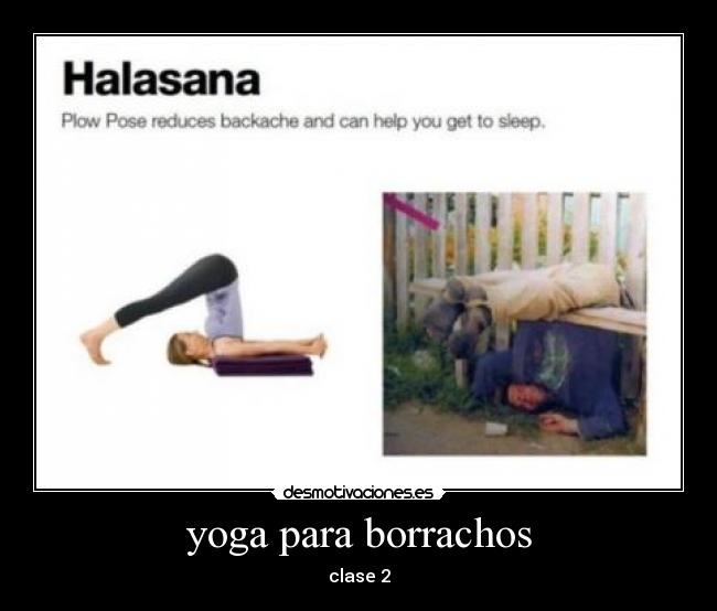 yoga para borrachos -