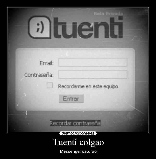 Tuenti colgao - 