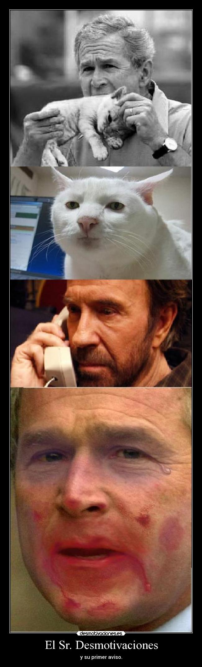 El Sr. Desmotivaciones - y su primer aviso.