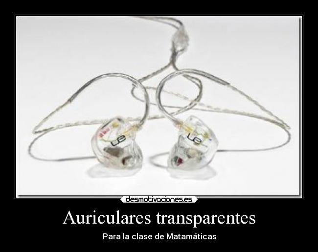 Auriculares transparentes - 