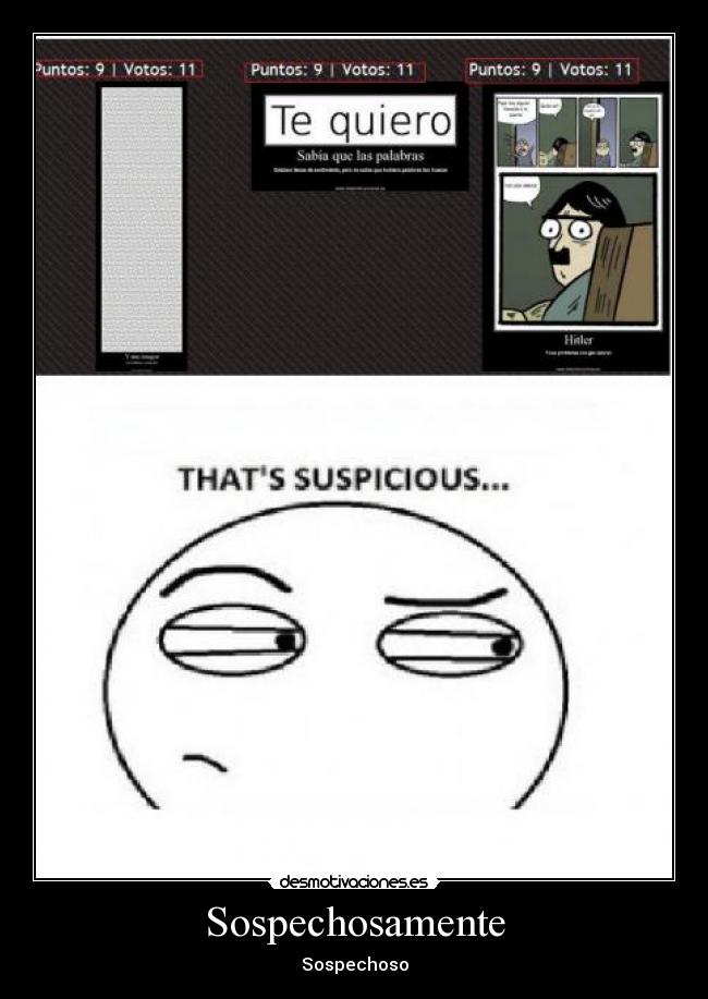 Sospechosamente -