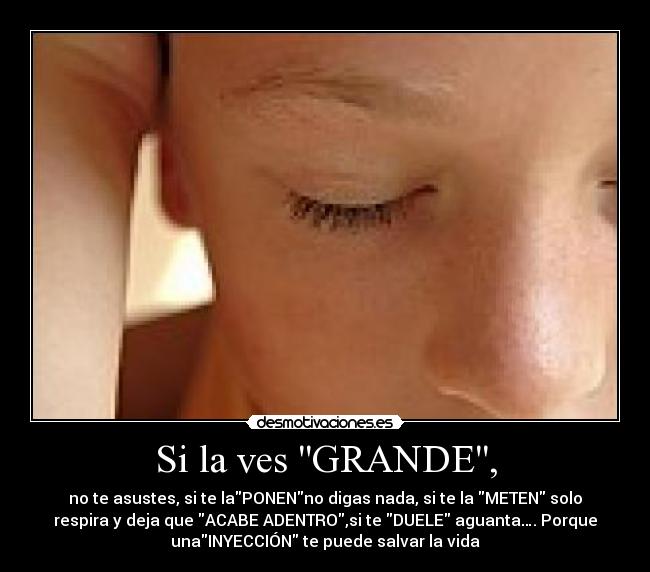 Si la ves GRANDE, - 