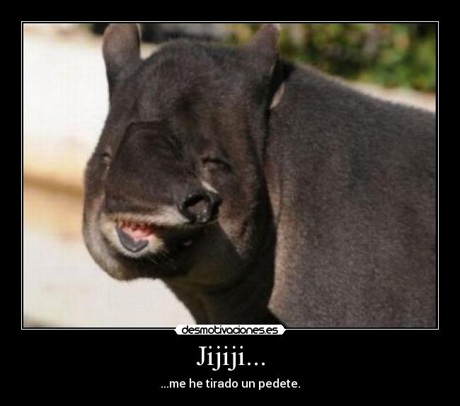 Jijiji... - ...me he tirado un pedete.