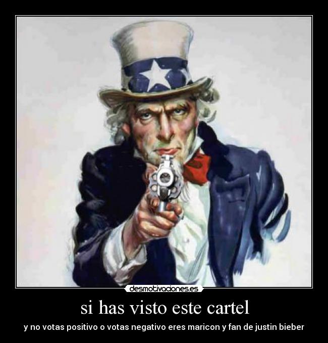 si has visto este cartel -