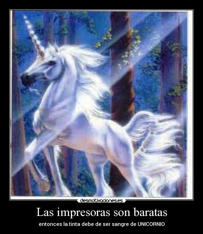 Las impresoras son baratas - 