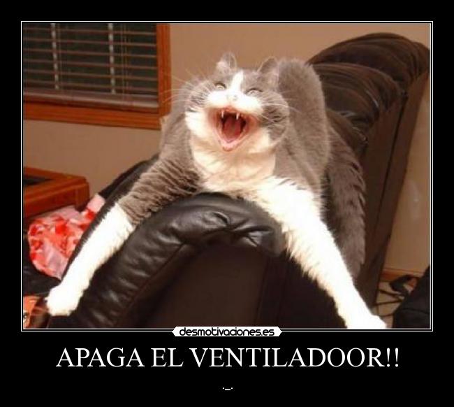 APAGA EL VENTILADOOR!! -