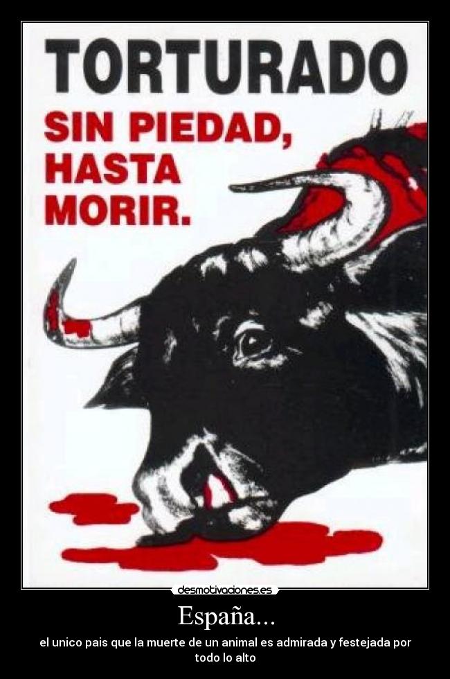 España... - el unico pais que la muerte de un animal es admirada y festejada por todo lo alto