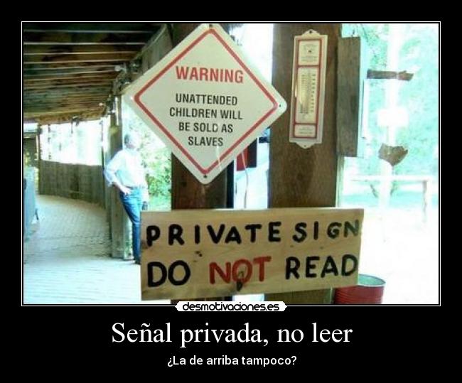Señal privada, no leer -